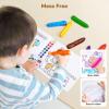 JoyCat 8 Colors Jumbo Crayons for Toddlers 1-3 4 5 6 year old Kid,Easy-Grip,Unbreakable,Non-Toxic,Washable,big,Triangular,fat,thick,toddler Crayons age 1-3,Ideal for Kids with Art Supplies view 3