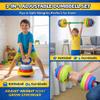 Kids Exercise Weight Set - 3-in-1 Adjustable Workout Toy Equipment for Children Pretend Play Exercise - Toddler Beginner Gym, Fitness, Weightlifting and Powerlifting (Dumbbell, Barbell, Kettlebell) view 2