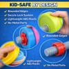 Kids Exercise Weight Set - 3-in-1 Adjustable Workout Toy Equipment for Children Pretend Play Exercise - Toddler Beginner Gym, Fitness, Weightlifting and Powerlifting (Dumbbell, Barbell, Kettlebell) view 3