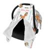Custom Baby Car Seat Covers with Name Personalized Car Seat Canopy Covers for Newborn Horse Nursing Breastfeeding Cover Infant CarSeat Canopies for Babies Minky Baby Blanket view 2