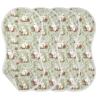 KEIGE 1Pc Woodland Bunny Rabbit Burp Cloth,Unisex Large Absorbent Soft Cotton Muslin Burping Cloths for Newborn Boys Girls,11x22in,A111988 view 3