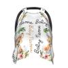Custom Baby Car Seat Covers with Name Personalized Car Seat Canopy Covers for Newborn Fox Nursing Breastfeeding Cover Infant CarSeat Canopies for Babies Minky Baby Blanket view 1
