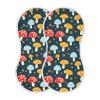 KEIGE 4Pcs Mushroom Burp Cloth,Unisex Large Absorbent Soft Cotton Muslin Burping Cloths for Newborn Boys Girls,11x22in,A111931 view 2