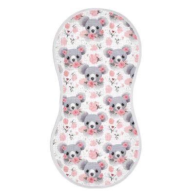 1Pc Koala Flowers Burp Cloth,Unisex Large Absorbent Soft Cotton Muslin Burping Cloths for Newborn Boys Girls,11x22in,A111690