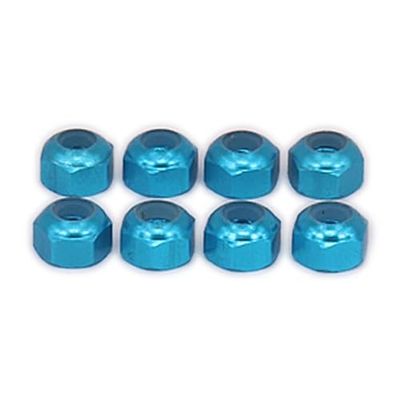 8pcs Alloy Wheel for car Wltoys A959 Hex Lock Nut Tire Nut for Rc Hobby Model Car 1/18 1/18 Wheels A969 A979 K929 A580042 (Color : Blue)