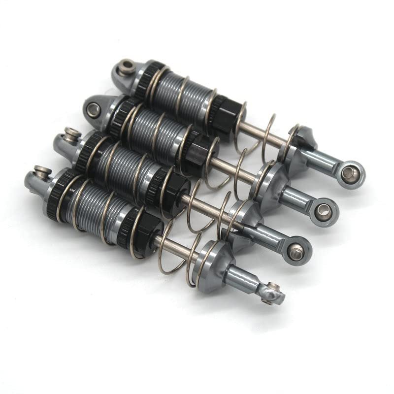 1/16 RC car metal upgrade accessories front and rear shock absorbers (Color : Light Grey)