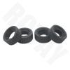 Soft RC Rubber Tyre Set 1/18 Scale Tyre with Tread Pattern Model Crawler RC Car Wheel Tires for Wltoys A949 A959 A969 A979 K929 (Color : Gold) view 3