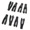 10PCS M2 M2.5 Linkage End Nylon Clevis 2mm 2.5mm Tie Rod End Servo Horn for DIY RC Airplane Fixing Wing KT Model ( Color : 10PCS Black 2mm ) view 1