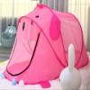 BAODIAN Kids Play Tents  Collapsible Tent for Boys Girls Gift - Large Foldable Playhouse Indoor/Outdoor Fun - Pop up Tent Toys for Age 1 and up Child Birthdays Presents (Pink Dog) view 2