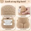 A AIFAMY Big Butt Potato Funny Crochet Potato with Positivity Affirmation Card for Hilarious Encouragement Gag Gifts view 3