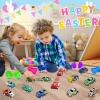 24 Pack Prefilled Easter Eggs Pull Back Cars, Easter Basket Essential Toys Colorful Racing Vehicle for Kids Boys Toddlers Egg Hunt Basket Stuffers Filler Surprise Egg Hunt Party Favor Classroom Prize view 4