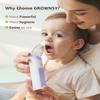 GROWNSY Nasal Aspirator for Baby, Electric Baby Nose Sucker, Automatic Nose Cleaner with Larger Suction Chamber and More Powerful Suction, Music and Light Soothing Function, Purple view 4