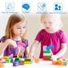 2 Pack Wooden Hammer Toys Simulation Hammers Maintenance Tools Educational Toys for Kids Birthday Party Games Supplies (Blue + Rose Red) view 3
