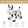 HotMax Bouncy Cow Hopping Toy, Removable Inflatable Plush Bouncing Horse for Toddlers, Outdoor Ride on Bouncy Farm Animals, Birthday Gift for 18 Months 2 3 4 Year Old Boy or Girl view 2