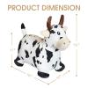 HotMax Bouncy Cow Hopping Toy, Removable Inflatable Plush Bouncing Horse for Toddlers, Outdoor Ride on Bouncy Farm Animals, Birthday Gift for 18 Months 2 3 4 Year Old Boy or Girl view 4