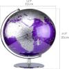 Detailed Chinese and English Bilingual Globe, World Globe with Stable Heavy Metal Base, Earth Globe Educational Geographic Desktop Decoration New view 2