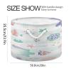 YETTASBIN Sea Animal Cotton Rope Basket Large Round Baby Laundry Basket Toy Blanket Books Storage Bin for Bedroom Bathroom Nursery Home Decor, 20 x 14 Inch view 2