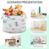 YETTASBIN Sea Animal Cotton Rope Basket Large Round Baby Laundry Basket Toy Blanket Books Storage Bin for Bedroom Bathroom Nursery Home Decor, 20 x 14 Inch view 4