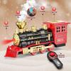 Hot Bee Train Set - Train Toys with Remote Control Trains for Boys with Smokes, Lights and Sound,Toy Train Set for Under Christmas Tree, Toddler Model Trains for 3 4 5 6 7 8+ Years Old Kids view 2