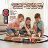 Hot Bee Train Set - Train Toys with Remote Control Trains for Boys with Smokes, Lights and Sound,Toy Train Set for Under Christmas Tree, Toddler Model Trains for 3 4 5 6 7 8+ Years Old Kids view 4