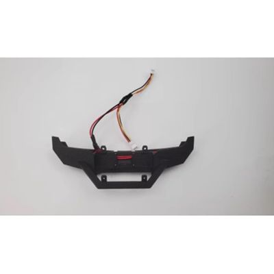 JOYSOG RC Front Bumper, Anti-Collision Front Bumper with LED Lights for FMS 1/18 FCX18 LC80 RC Upgrade Parts(Nylon)