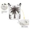 Foruidea Palm Tree Laundry Basket,Laundry Hamper,Collapsible Storage Bin, Oxford Fabric Clothes Baskets,Nursery Hamper For Home,Office,Dorm,Gift Basket view 2