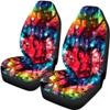 Beauty Collector Tie Dye Front Seat Covers Rear Bench Cover, Seat Protection Cove Car Full Set, Car Front Seat Cushion for Pets Child Car Seat Protector view 3