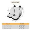 Beauty Collector Tie Dye Front Seat Covers Rear Bench Cover, Seat Protection Cove Car Full Set, Car Front Seat Cushion for Pets Child Car Seat Protector view 4