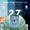 Momcozy 8000mAh Portable Stroller Fan, 27H Ultra-long Battery Life Detachable 4 Speed 360Rotate LED Night Light with 2 Modes, USB Rechargeable Handheld Cooling Fan for Travel/Car Seat/Bedroom view 2