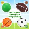 3 otters 4-Pack Sports Balls for Toddlers & Kids, Playground Balls with Pump, 5-Inch Soccer Ball, Basketball, Kickballs, Stockings for Grandkids, Toys for 2+ Boy Indoor/Outdoor Play view 4