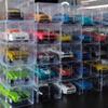 50 PCS Plastic Toy Car Model Display Boxes 1/64 Scale Transparent PVC Toy Car Display Case Clear Vehicle Model Car Organizer Box Protector Covers Cases for Collectors Storage Display view 2