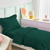4 Pieces Super Soft Toddler Bedding Set with Ruffle Fringe, Solid Color Toddler Bed Set - 1 Toddler Comforter + 1 Fitted Sheet +1 Flat Sheet +1 Pillowcase for Baby Boys and Girls (Teal Green) view 4