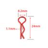 CHICHIYANG 1/10 1/12 Body Clips Small Bent Springy R Pins RC Car Vehicles Replacement Accessories (180PCS) view 2