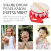 Kids Drum Set, 8 inch Wooden Toy Drum Set or Toddlers with 2 Sticks Percussion Musical Instrument for Boys Girls view 3