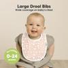 8-Pack Organic Baby Bibs for Boys, Girls - Soft Cotton Drooling and Teething Bibs for Baby Girl & Boy, Extra Absorbent, Easy To Clean & Put On for Toddler, Newborn, Infant 0-24 Months (Fleur) view 2