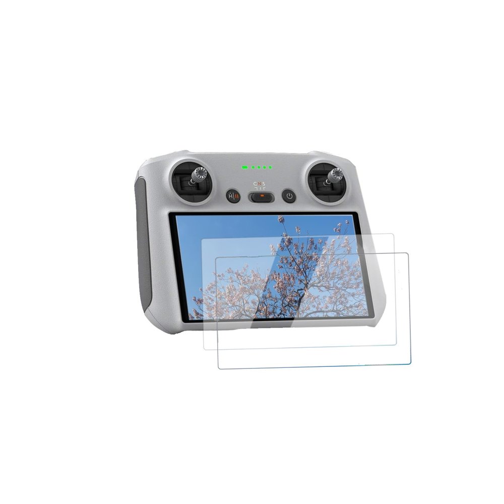 2 Pack Screen Protector for DJI RC/RC 2 Remote Controller HD Tempered Glass Screen Protector Film for DJI Mini 4 Pro/Air 3/Mini 3 Pro/Mini 3/Mavic 3 Classic RC/RC 2 Controller Accessories 9H