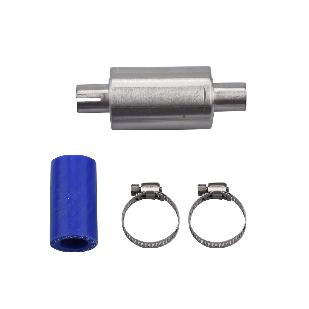 Stainless Steel Exhaust Tuned Pipe Muffler Silencer Set for HPI BAJA ROVAN 5B 5T 5SC TDBX 1/5 RC Car, RC Car Upgrade Parts Replacement