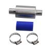 Stainless Steel Exhaust Tuned Pipe Muffler Silencer Set for HPI BAJA ROVAN 5B 5T 5SC TDBX 1/5 RC Car, RC Car Upgrade Parts Replacement view 3