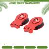 AFDHGS 2-Pack - Aluminum Servo Saver Set for 25T Plastic Output Gear - Adjustable Hi-Torque Servo Arms (18mm) Red view 2