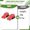 AFDHGS 2-Pack - Aluminum Servo Saver Set for 25T Plastic Output Gear - Adjustable Hi-Torque Servo Arms (18mm) Red view 3