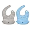 OXO Tot Roll-Up Bib - 2 Pack - Drizzle and Dusk view 1