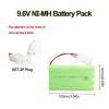 HRYHWASE 3Pcs 9.6V 2400mAh NI-MH AA Battery Pack RC Replacement Rechargeable Battery with KET-2P USB Charger Cable for Toys,Drone,Remote Control Car Accessory view 2