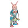 BYERZ Retro Rabbit Clockwork Toys, Rabbit Wind Up Toys Simple Fine Workmanship Swinging Drumming Tinplate for Collection view 4