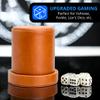 Luck Lab Brown Leather Dice Cup with Lid Including 6 Matching Pearl Dice - Tan Velvet Interior for Quiet Shaking - Use for Liars Dice Farkle Yahtzee Board Games view 2