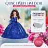 18 Quinceaera Last Doll with Umbrella Dress Stand ltima Mueca Mis Quince Aos Keepsake, Traditional Hispanic Mis 15 Doll, Ceremony & Table Centerpiece, Fully Accessorized KK18725-29 (Blush) view 3