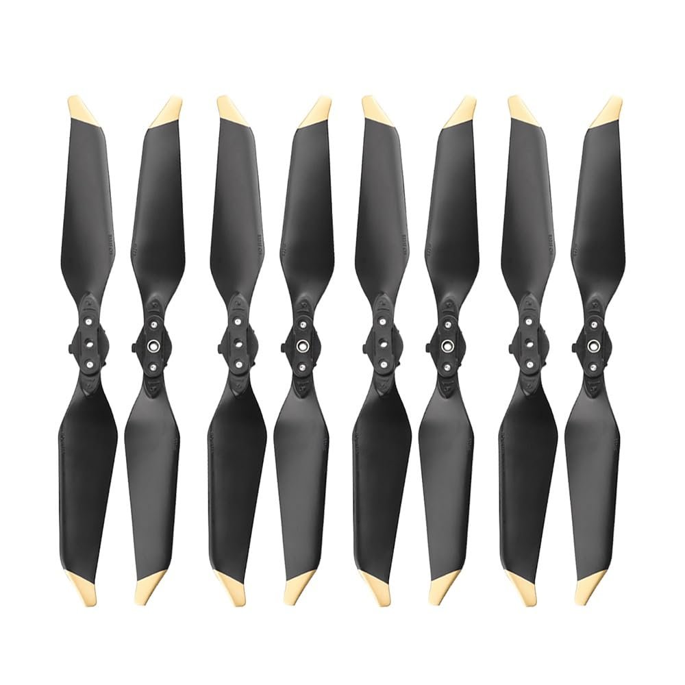 OwlKay 8pcs 8331 Low Noise Quick-Release Propellers for for Mavic Pro Platinum Drone Blade Prop Accessories Spare Parts (Color : Gold)
