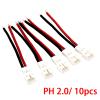 DAYUDDRICAR FPV Drone Part, 10 pcs 5cm 24AWG Tiny Whoop FPV for JST-PH 2.0 Female/Male Plug Silicone Cable Kit Spare Part for UR65 US65 UK65 Beta65 Micro FPV Drone Accessories (Color : Each 5 Male F view 2
