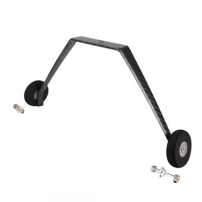 DAYUDDRICAR 70E Scale Carbon Fiber Landing Gear with Sponge Wheel and Axles Chassis Kit Spare Part for 30E/50E/70E RC Model Airplane Plane Fix-wing Model Accessories