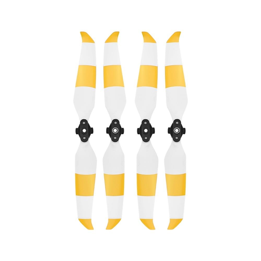 OwlKay 4Pcs 7238F Propeller Drone Accessories for for Mavic Air 2/AIR 2S Quick Release Blade Props (Color : Yellow White)