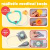 Doctor Kit for Toddlers 3-5 - Preschool Pretend Play Medical Kit with Dog Toy, Stethoscope, Blood Pressure Cuff and Carrying Bag- Dress Up Toys for Kids Ages 3+ Years view 3